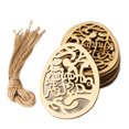 thumbnail image 1 of 10Pcs/Set DIY Easter Egg Shape Hanging Pendant Craft for Home Decoration, 1 of 8