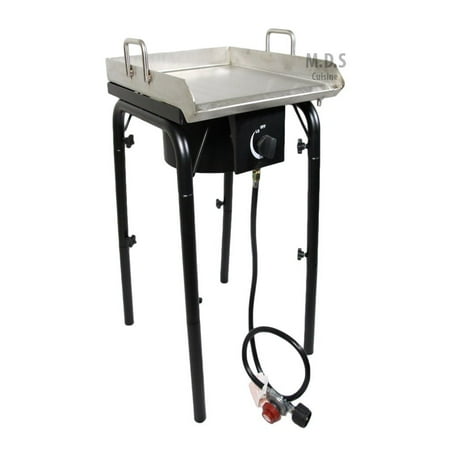 Stainless Steel Griddle Plancha With Heavy Duty Stand Bbq Outdoors