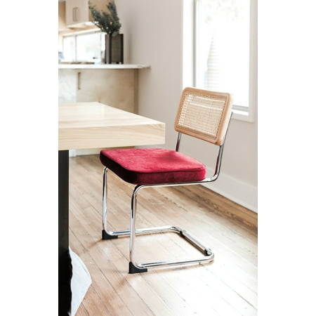 Nora Dining Chair In Bordeaux Velvet Set Of 2 Walmart Com Walmart Com