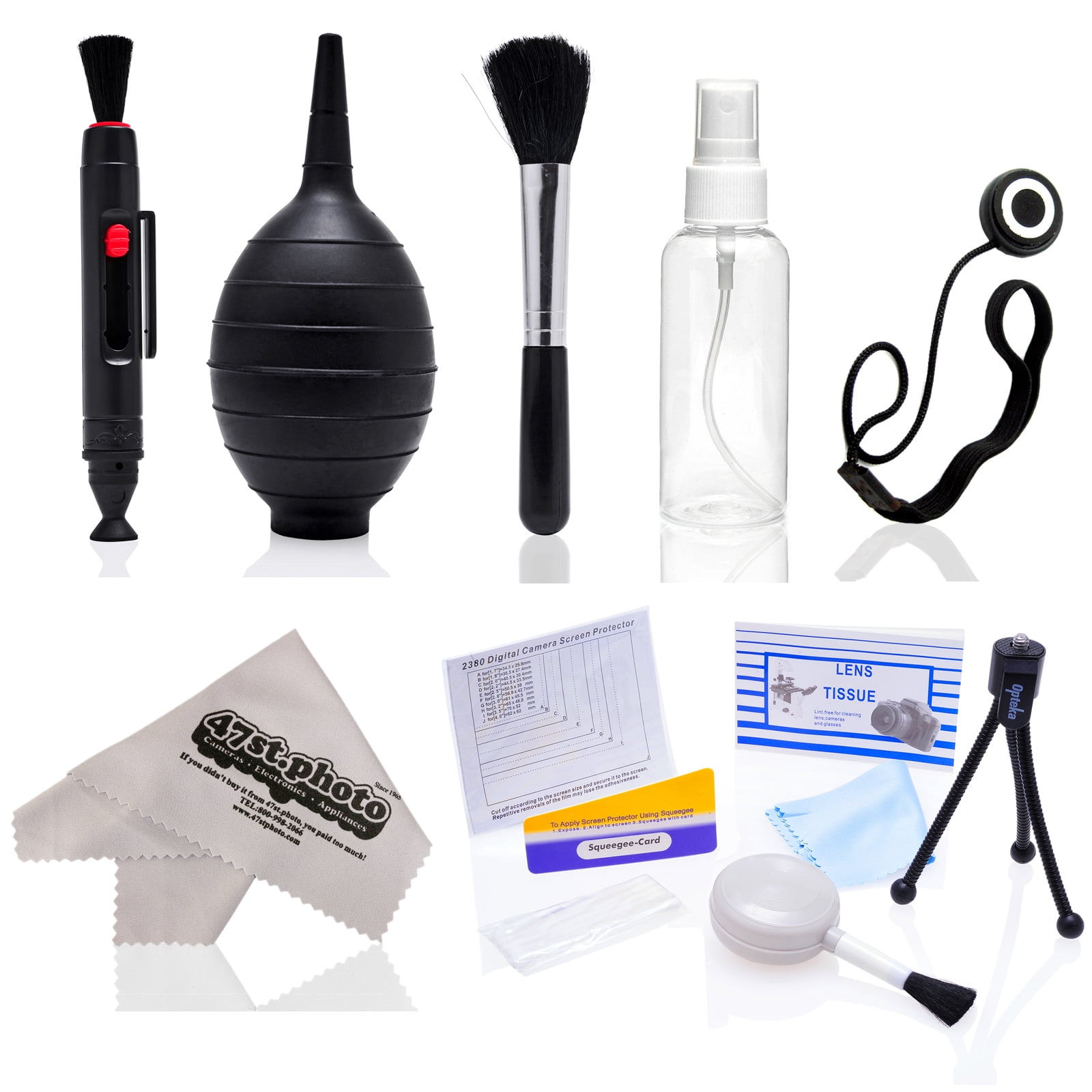 12 in 1 opteka photo lens cleaning kit for all digital slr cameras