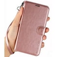 thumbnail image 6 of Dteck Galaxy A10E Wallet Case, Premium PU Leather Wallet Flip Protective Phone Case Cover w/Card Slots & Kickstand for Samsung Galaxy A10E A10 E 2019 (Rosegold), 6 of 7