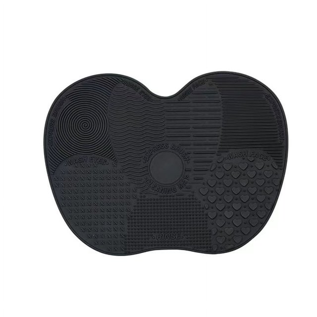 Almohadilla de silicona para lavar brochas de maquillaje, almohadilla de limpieza para brochas de maquillaje, herramienta de limpieza de belleza, ventosa, almohadilla de silicona para lavar