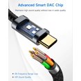 thumbnail image 3 of Adaptador USB C a conector de auriculares hembra de 3,5 mm, paquete de 2 unidades LERTOSEN, 3 of 7