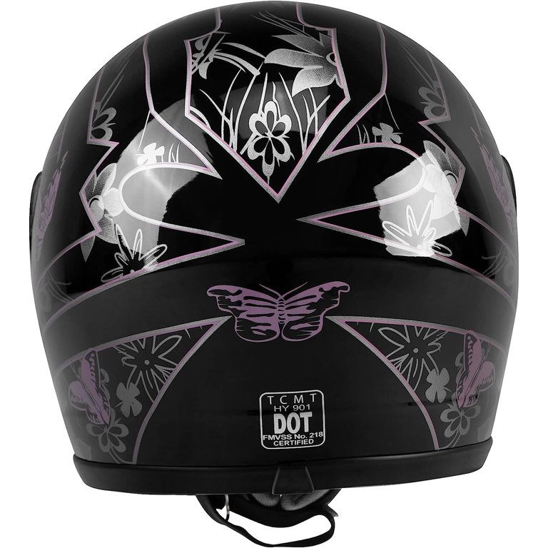 butterfly motorcycle helmet DOT Approved Daytona Cruiser Open Face DOT Type Motorcycle Helmets for Women -