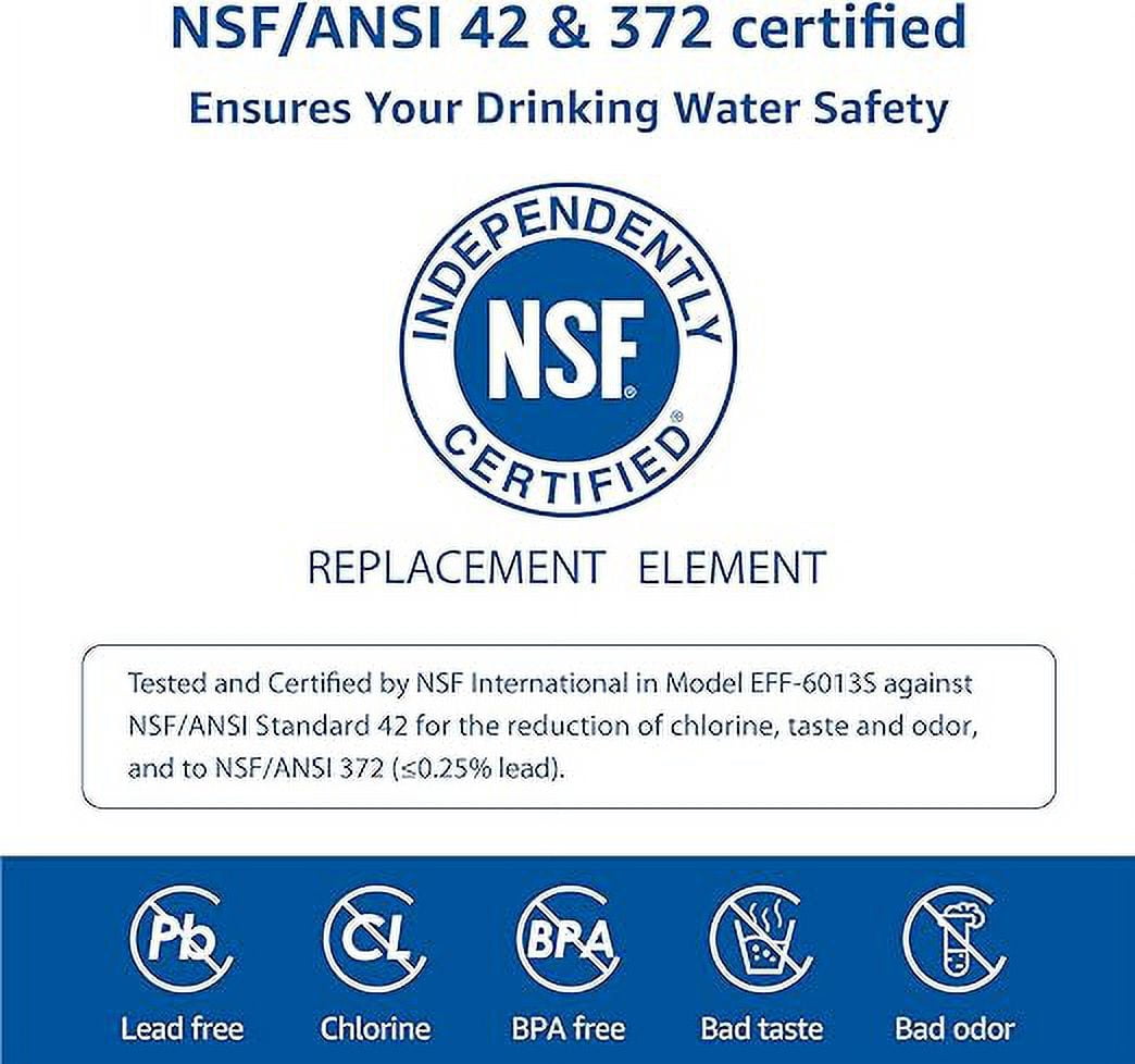 Waterspecialist MWF Refrigerator Water Filter, Replacement for GE® Smart Water MWF, MWFINT, MWFP, MWFA, GWF, HDX FMG-1, WFC1201, RWF1060, Kenmore 9991, 4 Packs