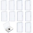 thumbnail image 1 of Ring Box, Mini Ring Storage Box, Small Portable Jewelry Storage Box, Pu Leather Travel Jewelry Box, Organizer for Rings and Earrings(White 9.5*5*5cm), 1 of 5