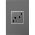 thumbnail image 3 of Legrand Adorne 15A Tamper-Resistant Outlet with Matching Wall Plate (Magnesium Finish), ARTR152M4WP, 4-Pack, 3 of 4