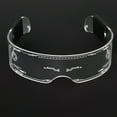 thumbnail image 3 of Cyberpunk LED Sunshade glasses - 7 colors, 4 light modes illuminated, bright, fashionable, a trendy accessory suitable for adults. Suitable for bar, nightclub and party performances,, 3 of 10