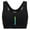 Black, variant on Women No steel Ring Seamless Sports Bra with Removable Pads Front Color Zipper Yoga Sports Bras