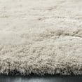 thumbnail image 4 of SAFAVIEH Venice Solid Shag Area Rug, Pearl, 4' x 4' Round, 4 of 9
