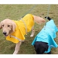 thumbnail image 3 of Impermeable ajustable con capucha para perros, chaqueta impermeable para perros, ropa para perros pequeños, medianos y grandes (Azul Lago M), 3 of 5