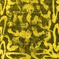 thumbnail image 1 of Ahgly Company Machine Washable Indoor Square Abstract Yellow Modern Area Rugs, 8' Square, 1 of 4