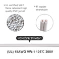thumbnail image 3 of Erlandens Cable eléctrico Spt-2 de 50 pies con certificación UL, cable eléctrico de calibre 18, cable de 2 conductores, cable paralelo suave, cable de cobre trenzado de 2 pines con 4 enchufes vampiro,, 3 of 5