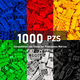 thumbnail image 2 of Set De Bloques De 1000 Piezas, Colores Clásicos, Universal Xtellar multicolor, 2 of 4