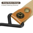 thumbnail image 4 of Uxcell 8Pack PU Leather S Hooks for Hanging Multipurpose Camping Hook Hanger, Light Brown, 4 of 6