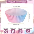 thumbnail image 2 of Uxcell 100 Contadores de Forros para Cupcakes, Copas para Cupcakes de Tamaño Estándar, Forros de Muffins, Papeles para Hornear, Envolturas a Prueba de Grasa en Gradiente Rosa y Azul, 2 of 6