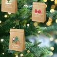 thumbnail image 4 of Qocolhg Christmas Decorations Indoor Outdoor, Christmas Candy Bag Advent Calendar Christmas Candy Box Gift Packaging Box Kraft Paper Bag Holiday Gift Box 24 Sets, on Sale Clearance!, 4 of 6