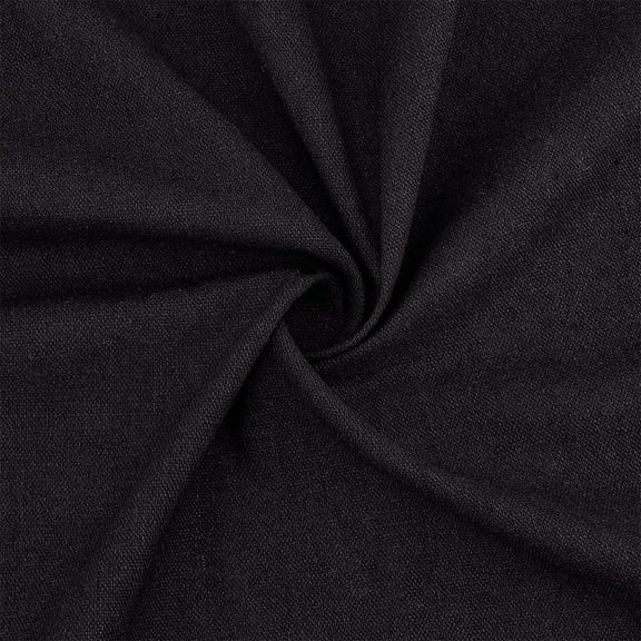 2 Pcs Black Linen Fabric 151x49.5cm/59.45x19.49 Inch Linen Fabric Cloth Linen Needlework Fabric DIY Craft Clothing Accessories for Dressmaking Bag Embroidery Tablecloths and Garments Craft