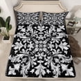 thumbnail image 2 of Feelyou Western Damask Twin Sheet Sets, Bohemian Flower Floral Bedding, 3-Piece, 2 of 7