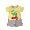 thumbnail image 1 of Odeerbi 6M-6Y Niños Niñas Trajes de Verano Impreso Algodón Manga Corta Camiseta Pantalones Cortos Conjunto de Dos Piezas Cintura Elástica, 1 of 5