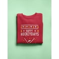 thumbnail image 3 of Happy Hockey Days Sweatshirt Men -Image by Shutterstock, Male Medium, 3 of 4