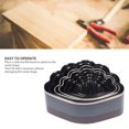 thumbnail image 4 of Leather Die Cutter, 8pcs Sharpness Leather Punching   for Leather for Jewelry, 4 of 8