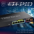 thumbnail image 2 of Conmutador para juegos TRENDnet TEG-S327, 7 puertos, multigigas, 20 Gbps, 2 of 7