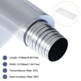 thumbnail image 2 of Uxcell Window Film Sun Light Blocking Film One Way Glass Covering Film Protection 9.84ftx1.64ft Silver for Home Office, 2 of 6