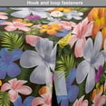 thumbnail image 4 of Tropical Dog Crate Cover, Interpretation of Colorful Various Endemic Hawaiian Flowers, Easy to Use Pet Kennel Cover for Medium Large Dogs, 35" x 23" x 27", Charcoal Grey Multicolor, by Ambesonne, 4 of 6