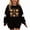 Black, variant on DJDLJWCJ Girls Halloween Fleece Sweatshirt Long Sleeve Crew Neck Oversized Graphic Pullover Kids Fall Casual Halloween Sweatshirts Pink Size 13
