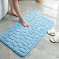 thumbnail image 1 of Super Water Absorbent Memory Foam Bath Mat Cobblestone Bathroom Rugs Machine Washable Bath Rugs 16 x 24 inch, 1 of 9