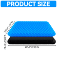 thumbnail image 5 of Gel Seat Cushion for Long Sitting (Super Large & Thick), Soft & Breathable, Gel Chair Cushion for Wheelchair, for Hip Pain, Gel Seat Cushion for Office Chair, 5 of 7