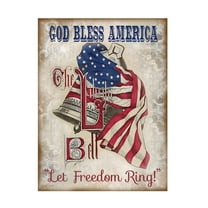 Trademark Fine Art 'Retro Patriotic 1' Canvas Art by Jean Plout