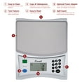 thumbnail image 3 of Escali Pana V136 Large Volume Measuring Kitchen/Baking/Cooking Scale, Preprogrammed With Over 150 Ingredients, LCD Digital Display, 13lb Capacity, 3 of 7