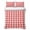 Candy Red, Scarlet, variant on 3 Pieces Queen Quilt Set,Classic Yellow White Grid Soft Bedding Sets with 1 Quilt & 2 Pillow Shams,Minimalist Geometric Plaid Summer Bedspread Lightweight Coverlet Comforter for All Season