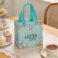 thumbnail image 4 of AURIGATE Easter Non-Woven Tote Bags, 8.27×5.91×7.87in Reusable Tote Bags with Bunny & Egg Prints, Spring Holiday Gift Bags for Easter Egg Hunts, Party Favors & Celebrations, 4 of 6