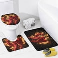 thumbnail image 4 of Bathroom Rugs and Shower Curtain Sets, Christmas Pattern Printed on Bath Sets for Bathroom Accessories, Ideal for Bathroom Apartment RV College Dorm, 72 x 72 inches, 4 of 8