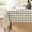 Khaki, variant on Checkered Tablecloth Rectangle Gingham Table Cloths Waterproof Wrinkle Free Buffalo Plaid Table Covers Washable for Dining, Parties & Outdoor Picnic(Red,60" Round)