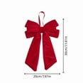 thumbnail image 3 of Qjidjing Christmas Tree Ornaments, Medium Velvet Bow Hanging Pendants, for Christmas Tree, Front Door, Home Wall Holiday Decor, 3 of 6