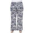 thumbnail image 4 of White Mark Women's Plus Size Floral Paisley Palazzo Pants, 4 of 6