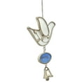 thumbnail image 3 of Sunflower Garden Stained Glass White Dove Faith Suncatcher with Bell, 3 of 3