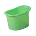 thumbnail image 3 of Cubo de ducha para bebés, bañera infantil multifuncional, gruesa, asiento de baño integrado para sentarse y sumergirse, para niños y niñas. Verde, 3 of 8
