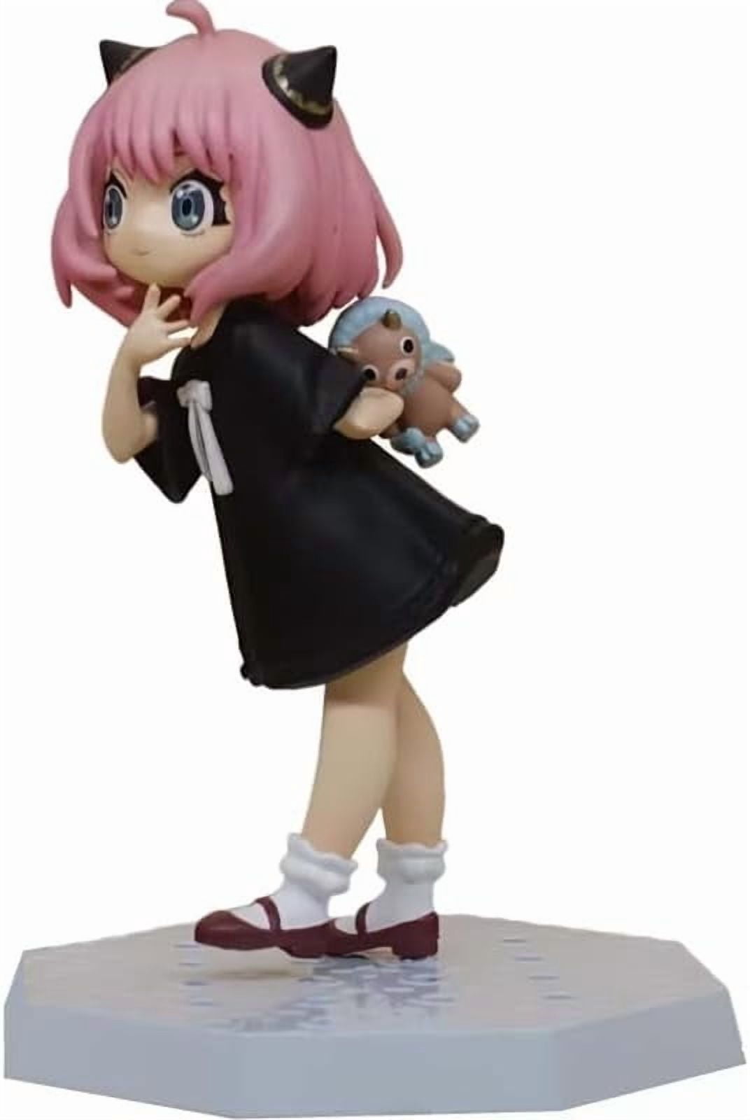 Newly Anya Figure Bend Over Carrying A Bear Anya Forger Anime Figures 15cm/5.9inch PVC Characters Collectible Handicrafts Souvenirs for Anime Fans Gifts