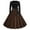 Brown, variant on Church Dresses for Women Printed Lace Up Style Zipper Long Sleeved Round Neck Dress Brown XL
