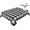 Black White, variant on Black Blue Plaid Table Cloth Waterproof Tablecloths, Country Buffalo Checked Gingham Tablecloth Dining Table Cover for Kitchen Party Tabletop Outdoor, Square Tablecloth 60x60 Inch