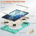 thumbnail image 7 of XYX Case for Samsung Galaxy Tab A7 10.4 inch SM-T500/SM-T505, 360 Degree Rotating Hand Grip Shockproof Cover with Shoulder Strap, Mint Green, 7 of 7