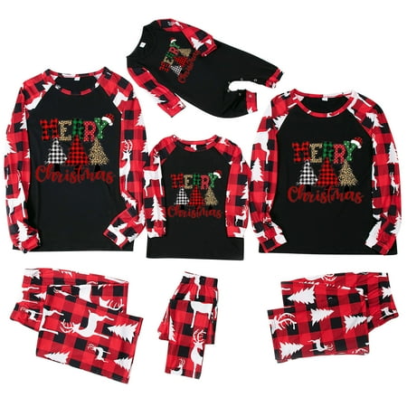 

Family Christmas Pajamas Matching Family Christmas Pajamas Set Christmas Pjs For Family Set Top And Long Pants Sleepwear Sets