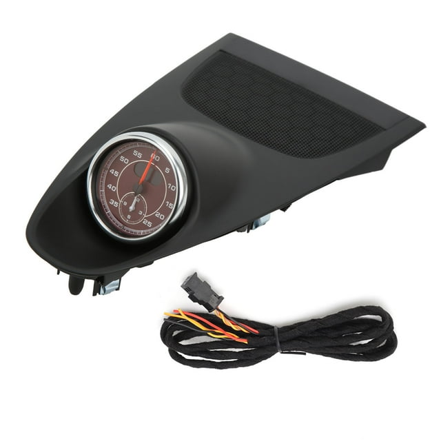 Cubierta superior del reloj del tablero central negro con reemplazo de cronómetro para 718 20162020 (Chronomètre rouge vif) Jadeshay A