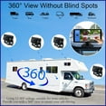 thumbnail image 2 of 10.36 In Truck 4 Channel Vehicle DVR Recorder Smart Blind Spot Radar BSD Alarm 1080P AHD Cameras Touch Monitor For Bus Trailer, 2 of 6