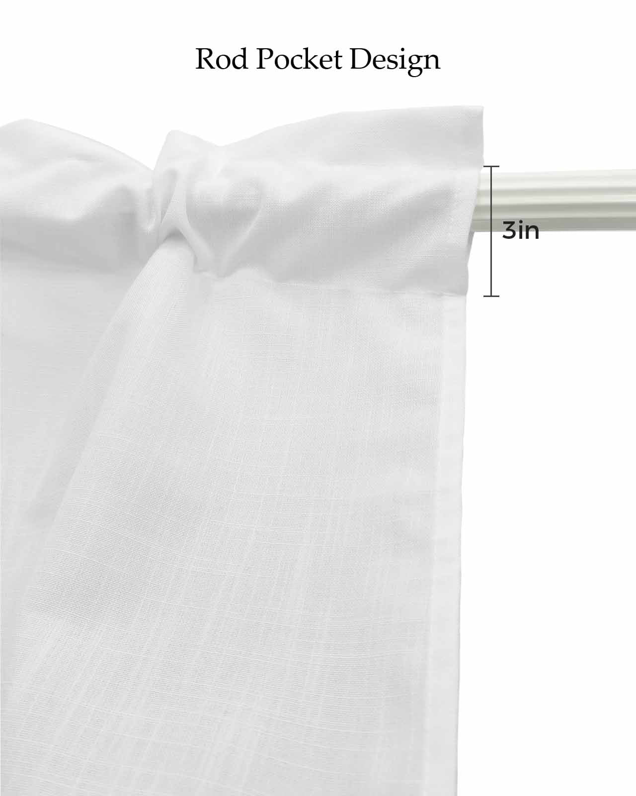 Grey Vertical Striped Kitchen Valances for Windows Farmhouse Linen Window Valance Curtain for Living Room Window Treatment White Modern Simple Geometric Valance Rod Pocket Topper Drape, 42 x 18 Inch